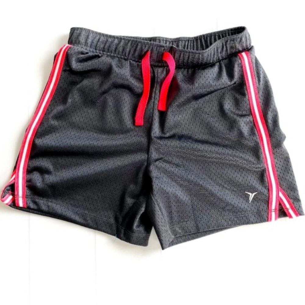 Old Navy Girl’s Gray Athletic Shorts with Orange Accents